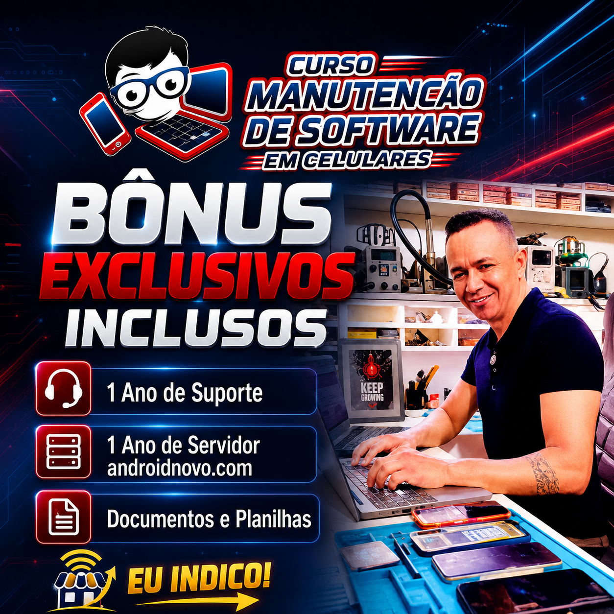 Curso Manutenção de Software em Celulares